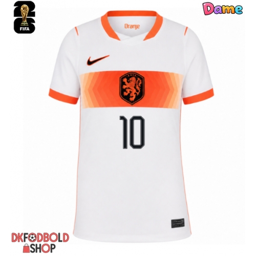 Holland Memphis Depay #10 Udebanetrøje Dame VM 2026 Kort ærmer